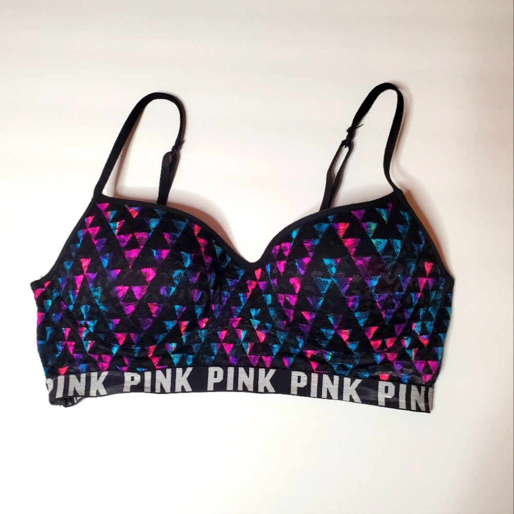 Pink sport bra